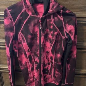 Lululemon Pink and Black Daily Practice Jacket Size 8